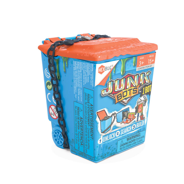 Hexbug Junkbots - poubelle - Les couleurs et les motifs peuvent varier