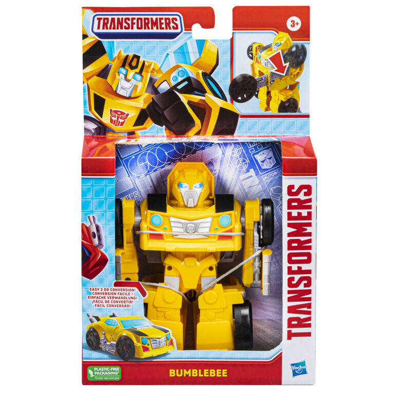 Transformers Bumblebee Converting Toy With Spinning Saw Feature, 4.5-Inch Action Figure