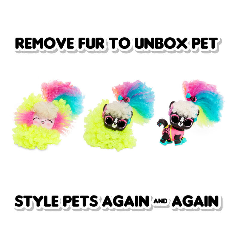 L.O.L. Surprise! Lights Pets with REAL Hair & 9 Surprises including Black Light Surprises - English Edition