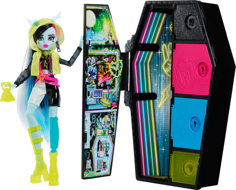 Monster High Doll, Frankie Stein, Skulltimate Secrets: Neon Frights