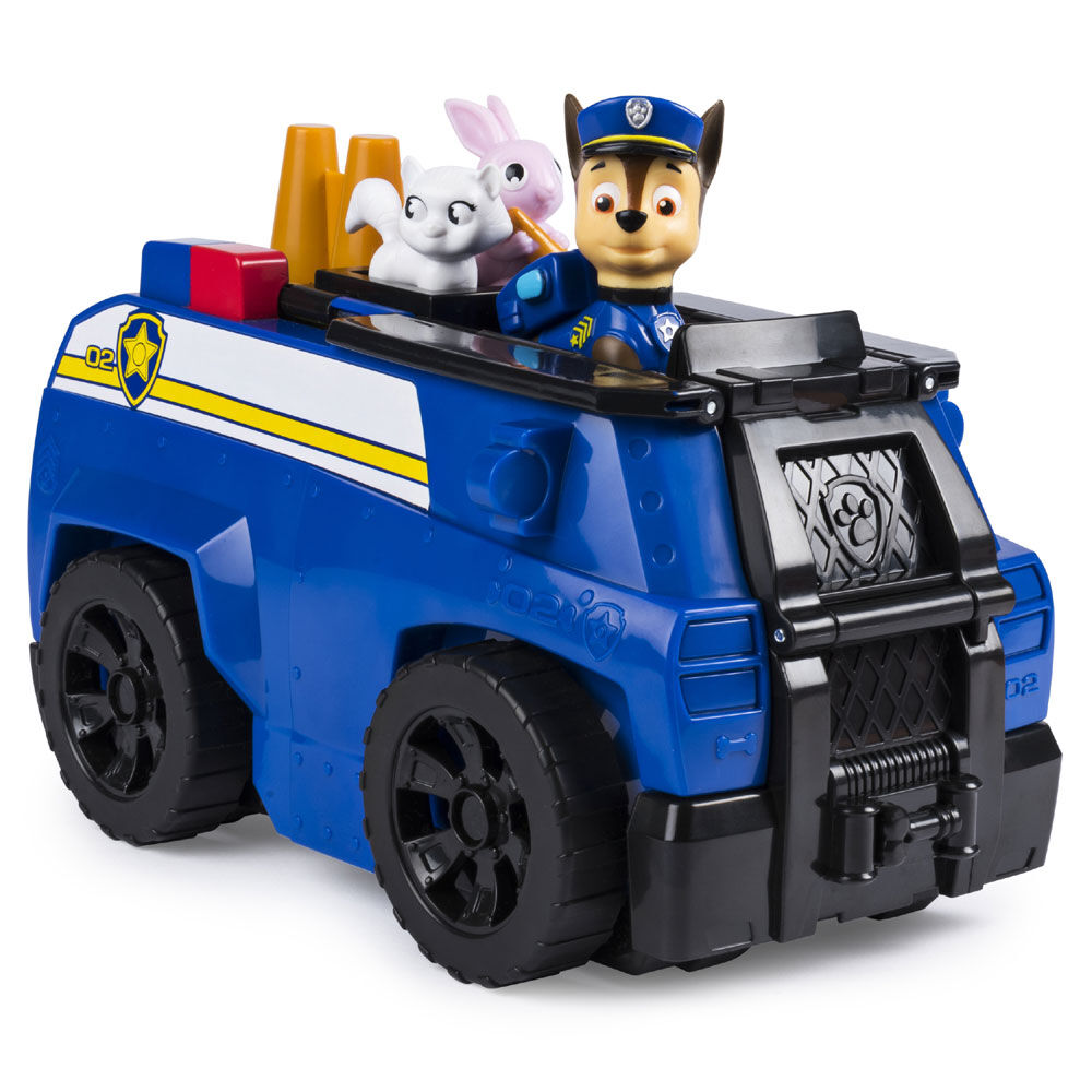 paw patrol chase's ride rescue transforming playset