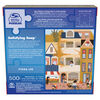Spin Master Puzzles, Weekday in Town Jigsaw Puzzle 500 Pieces by Artist Fiona Lee with Wall Decor Poster