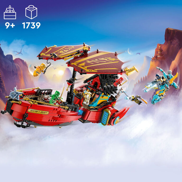 LEGO NINJAGO Destiny's Bounty - Race Against Time 71797 Building Toy Set (1,739 Pcs)