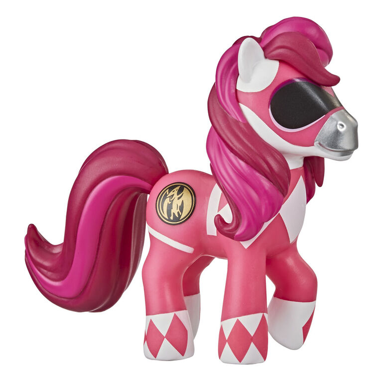 My Little Pony x Power Rangers Crossover Collection Morphin Pink Pony - Power Rangers-Inspired Collectible Pony Figure - R Exclusive