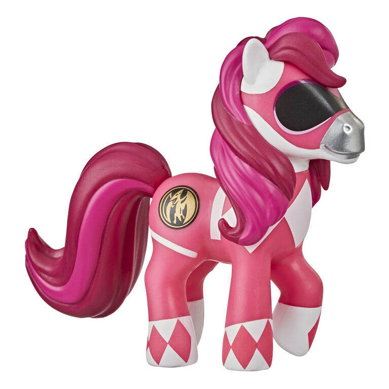 My Little Pony x Power Rangers Crossover Collection Morphin Pink Pony - Power Rangers-Inspired Collectible Pony Figure - R Exclusive