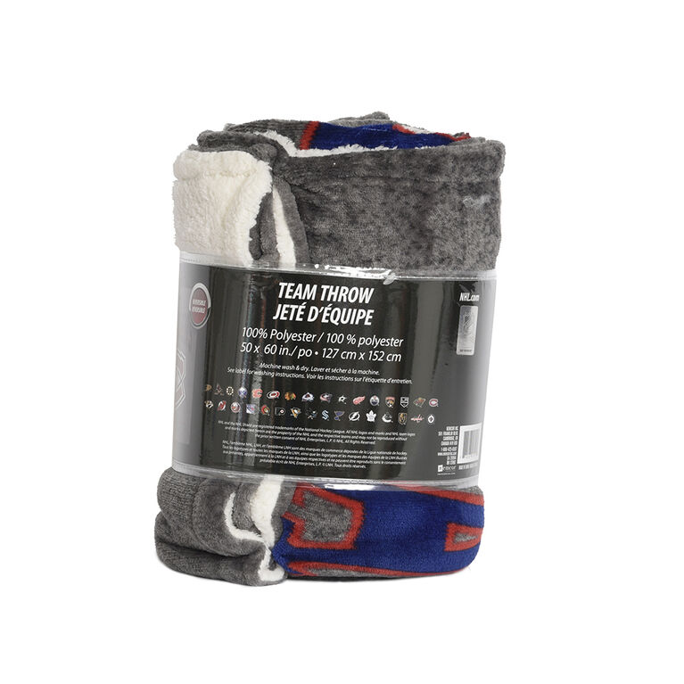 NHL Montreal Canadiens Superlux Sherpa Throw, 50" x 60" Toys R Us Canada