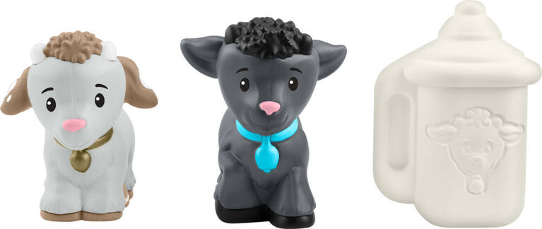 Fisher-Price Little People Feed & Play Goat Yard Playset for Toddlers with 3 Pieces