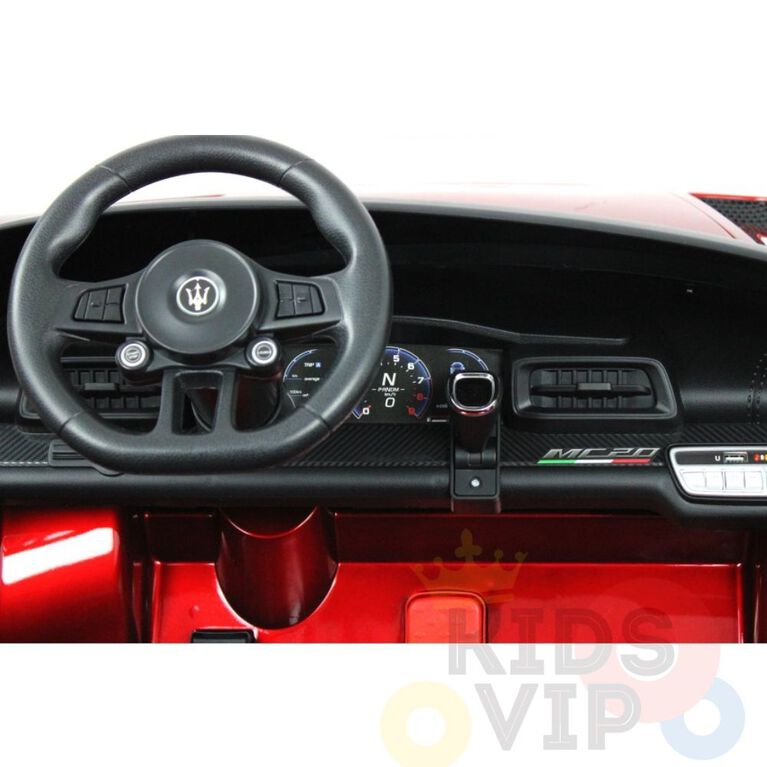 KidsVip 24V Maserati MC20 4WD W/RC- Red - English Edition