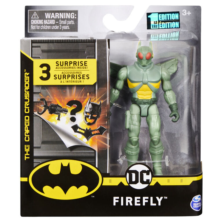 Batman 4-inch Firefly Action Figure with 3 Mystery Accessories, Mission 2