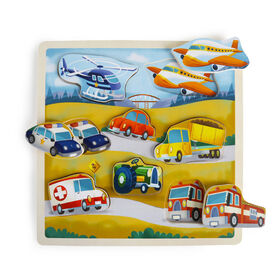 Imaginarium Discovery - Casse-t&ecirc;te en gros morceaux en bois - V&eacute;hicule