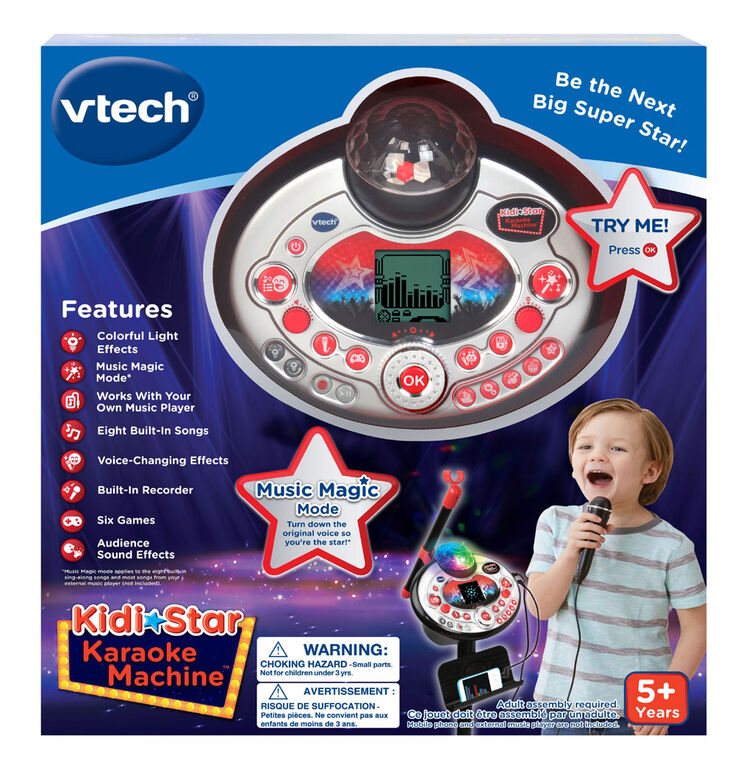 VTech Kidi Star Karaoke Machine (Black) - English Edition