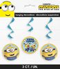 Minions Hanging Decor 26", 3 pieces