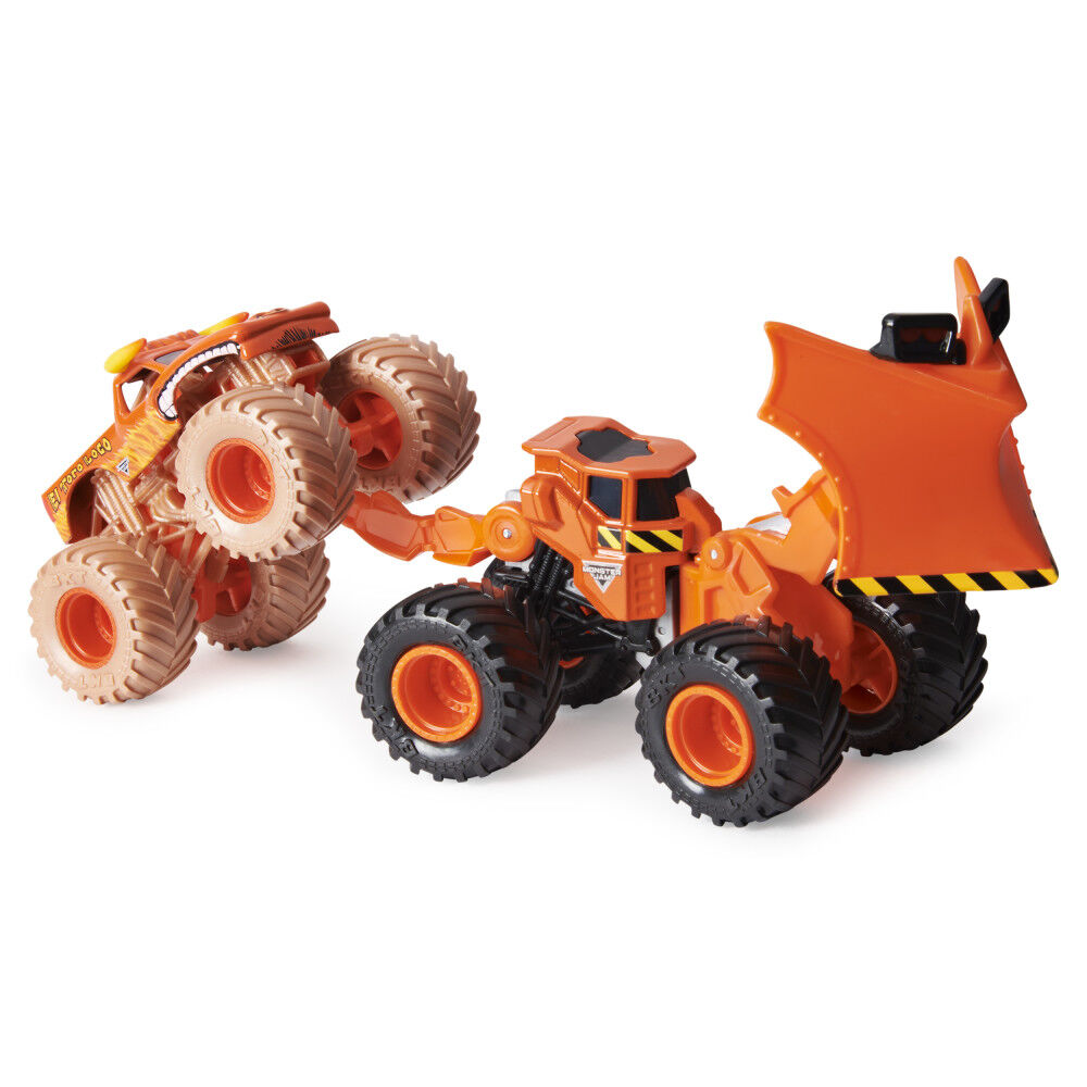 Monster Jam, Official Wedge Dirt Squad Plow Monster Truck with Moving Parts, 1:64 Scale Die-Cast Vehicle