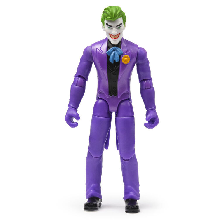 Batman 4-Inch The Joker Action Figure with 3 Mystery Accessories, Mission 1