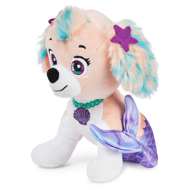 PAW Patrol, Aqua Pups Coral, Stuffed Animal Plush Toy, 8-inch