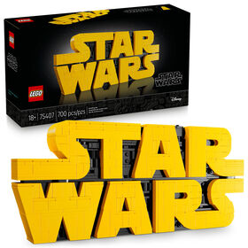 LEGO Star Wars Brick-Built Star Wars Logo - Collectible Building Kit for Adults 18+ - 75407