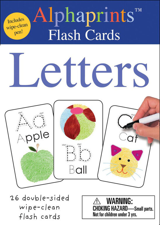 Alphaprints: Wipe Clean Flash Cards Letters - Édition anglaise