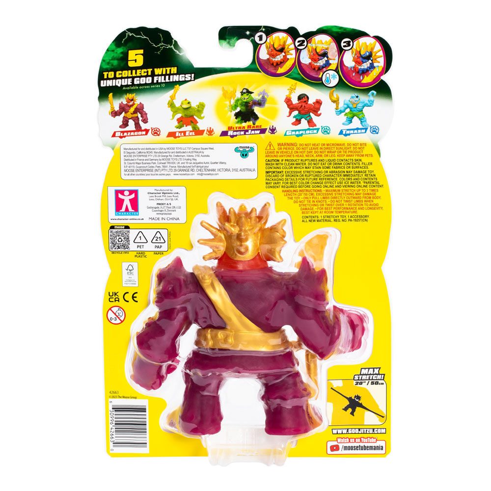Heroes of Goo Jit Zu Cursed Goo Sea Hero Pack Super Stretchy, Goo Filled Toy Figure Hero Pack