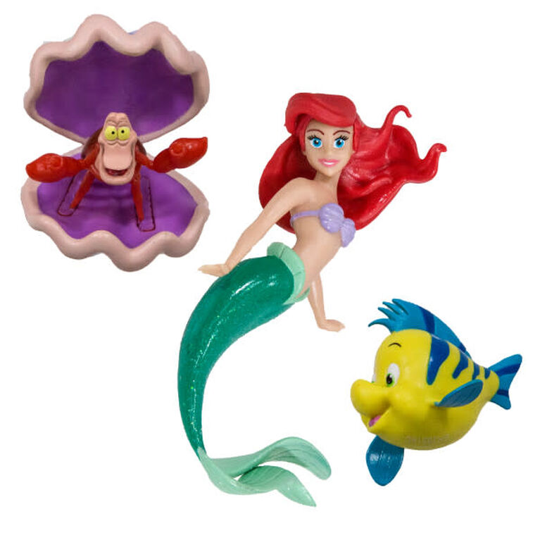 SwimWays, The Little Mermaid, Disney, Dive Characters, Jouet de piscine  pour enfants, Princesse Ariel, Polochon et Sébastien