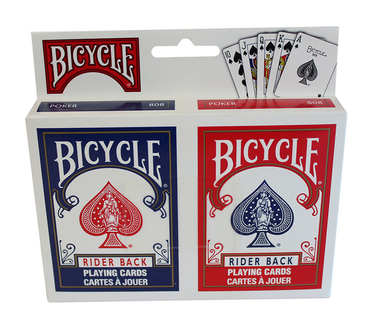 Bicycle 2 cartes a jouer - les motifs peuvent varier