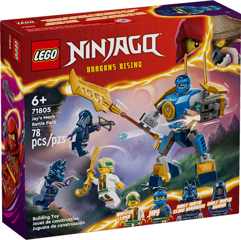 LEGO NINJAGO Jay's Mech Battle Pack Ninja Toy 71805