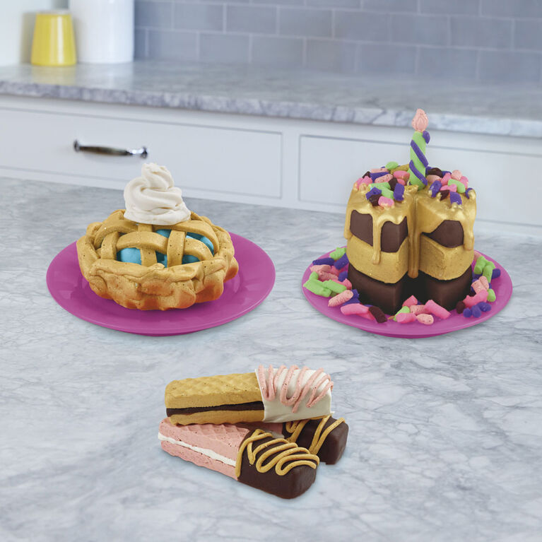 Play-Doh collection dorée, jeu Pâtisseries dorées - Notre exclusivité