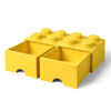 Tiroir de rangement LEGO 8 jaune