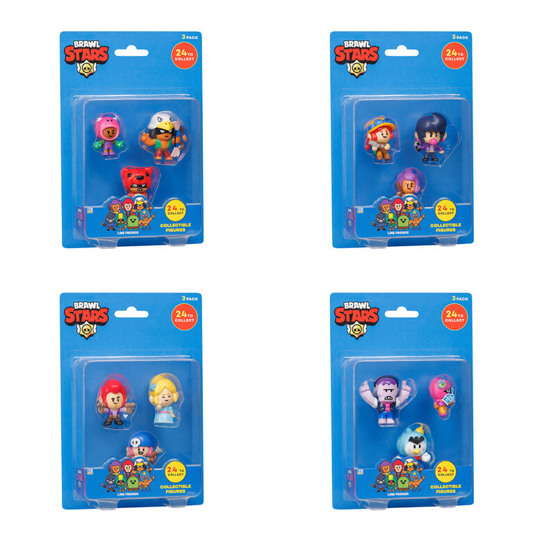  Brawl Stars Collectible Figures, 8 Brawl Stars Toys Out of 24  Collectibles in 1 Pack, 1 Rare Mystery Figure