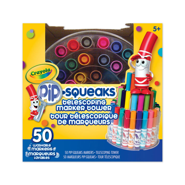 Tour télescopique de marqueurs Crayola Pip-Squeaks