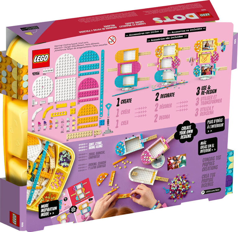 LEGO DOTS Cadres et bracelet Crème glacée 41956 Ensemble créatif de décoration artisanale (474 pièces)