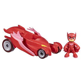 PJ Masks Owlette Deluxe Vehicle Preschool Toy, Owl Glider Car with Flapping Wings and Owlette Action Figure