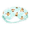 Jesse & Lulu Lounge Blanket with Sleep Mask: Aqua Sloth
