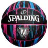 Ballon de basketball Spalding Marble, extérieur, noir/rose, 6