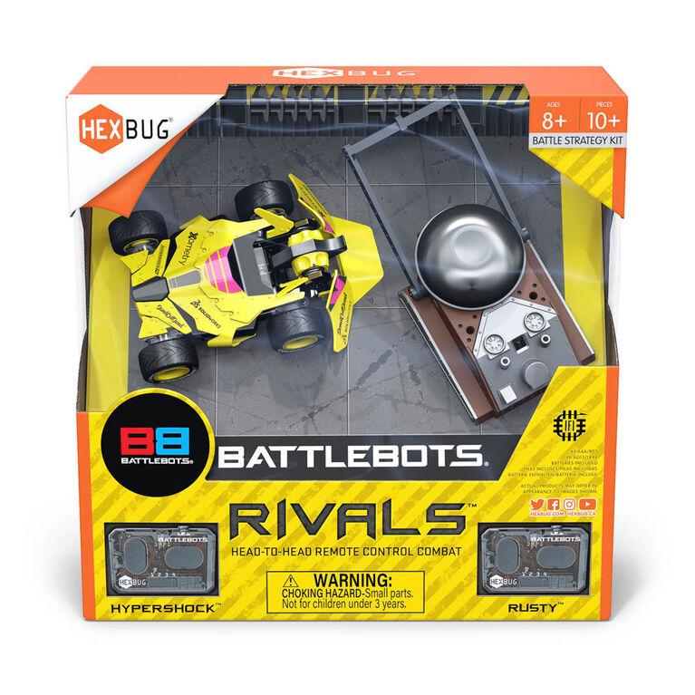Rivaux Battlebots 6 (Rusty Et Hypershock), Hexbug