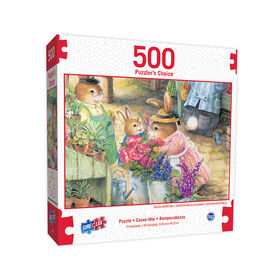 SureLox Puzzles - Puzzlers Choice Collection - Saturday Morning at the Market - 500 Pieces - English Edition