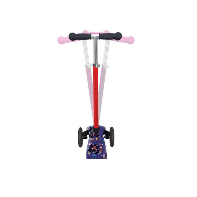 Rugged Racers Kids Scooter With Spaceship Print Design