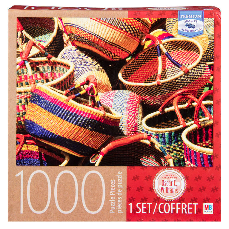 Artiste : Oscar C Williams - Puzzle de 1 000 pièces - Paniers colorés