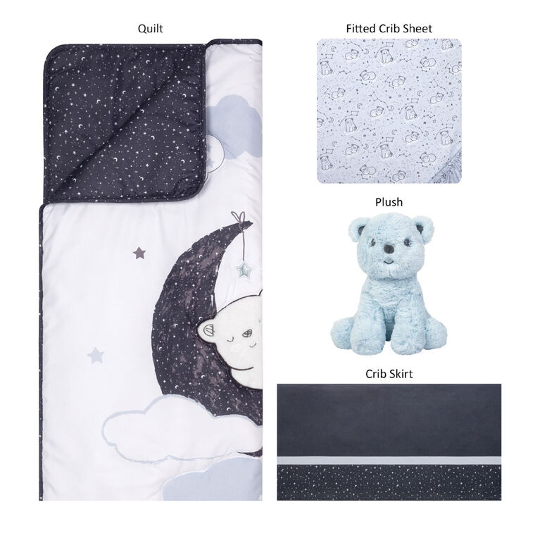Bearly Dreaming 4 Piece Crib Bedding Set