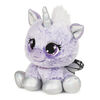 P.Lushes Designer Fashion Pets, Mariah Monarch, licorne en peluche de luxe, violet/argent, 15,2 cm