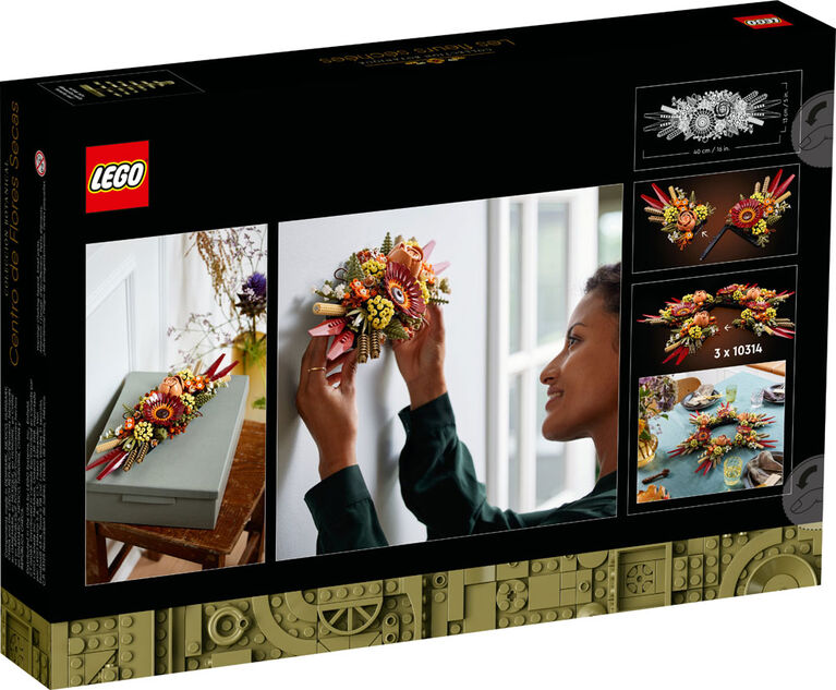 LEGO Icons Dried Flower Centerpiece 10314 Building Kit (812 Pieces)