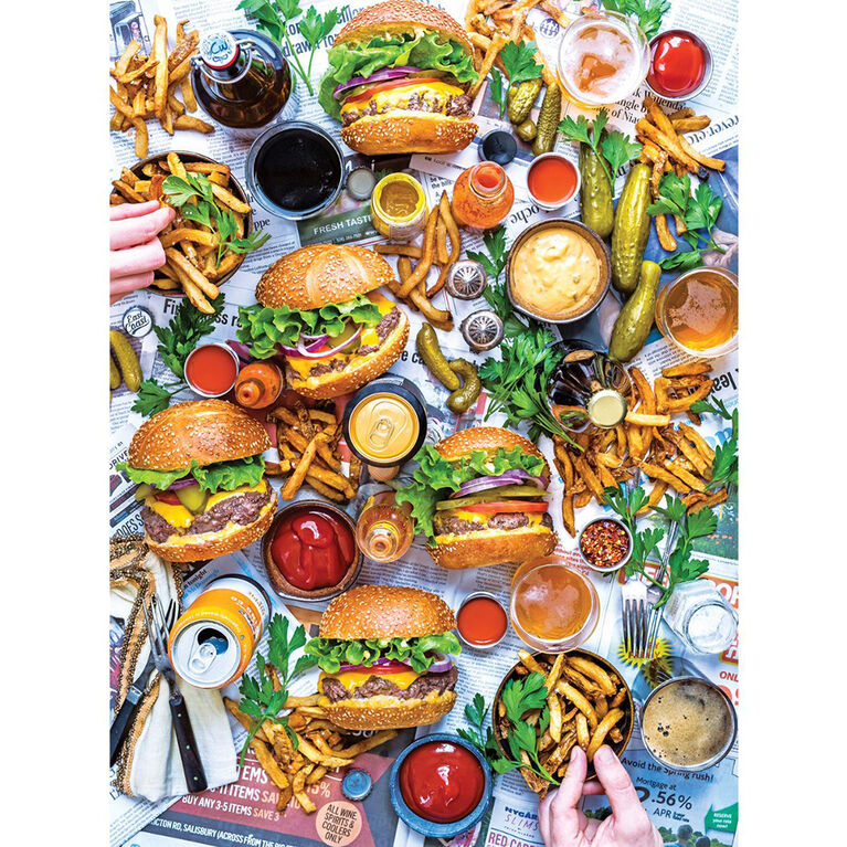 Cra-Z-Art - Dennis Prescott 1000pc Puzzle - Burger Party