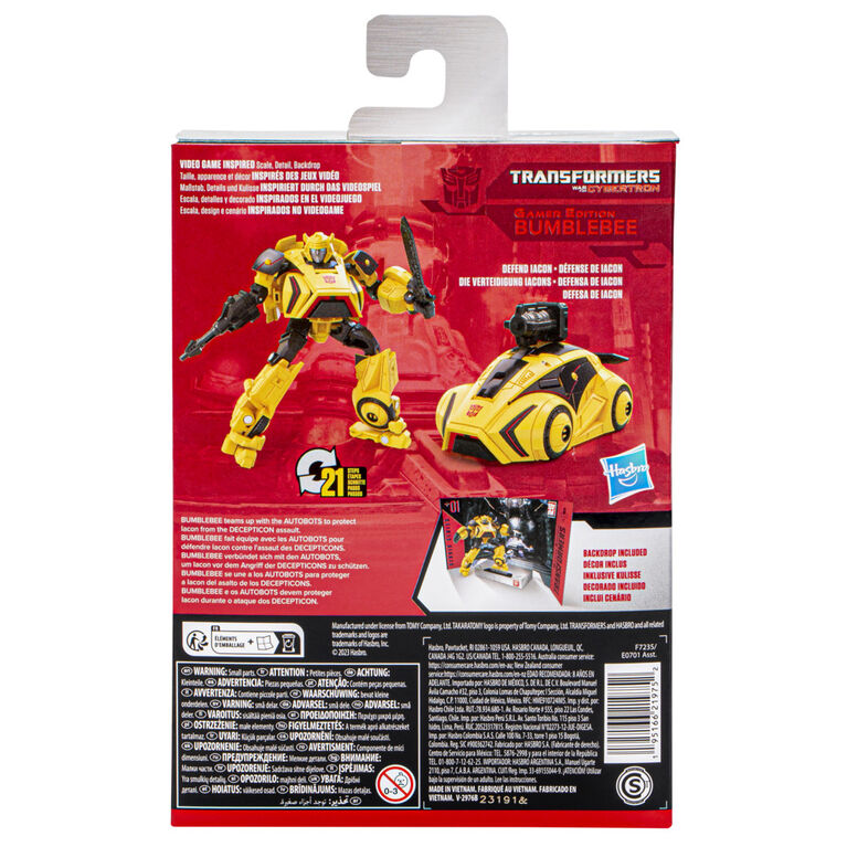 Transformers Studio Series Deluxe 01 Transformers: War for Cybertron Gamer Edition Bumblebee 4.5" Action Figure