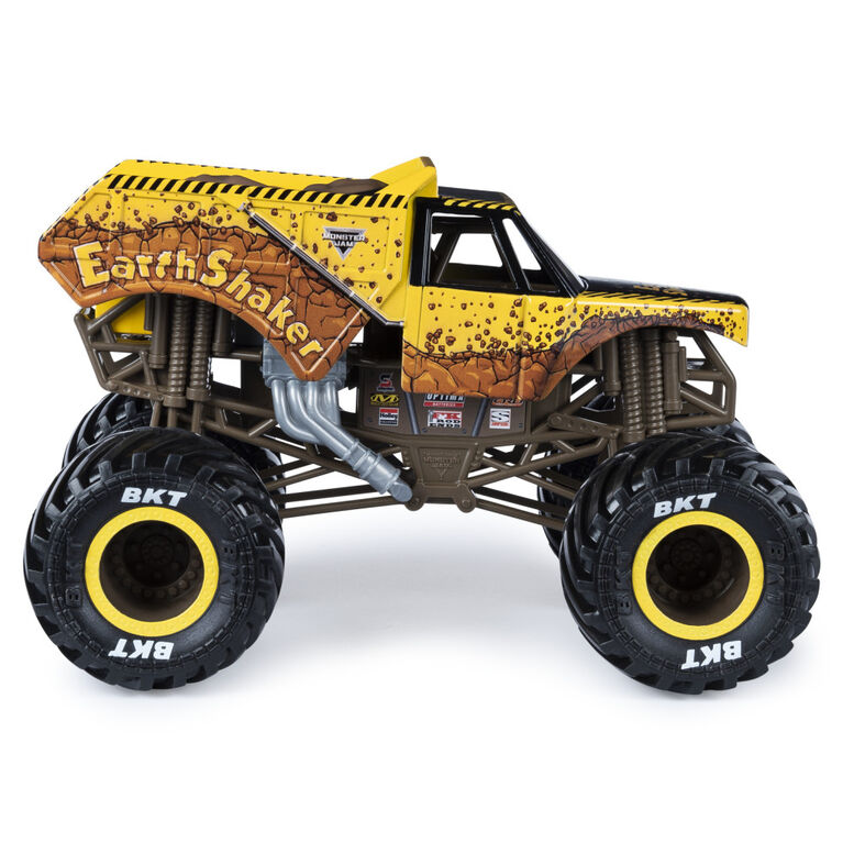 Monster Jam, Official Earth Shaker Monster Truck, Die-Cast Vehicle, 1:24 Scale