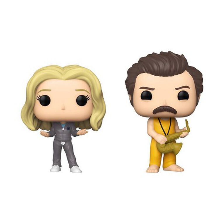 Funko POP! TV: Parks and Recreation - 2pk Locked In Ron and Leslie - R Exclusive