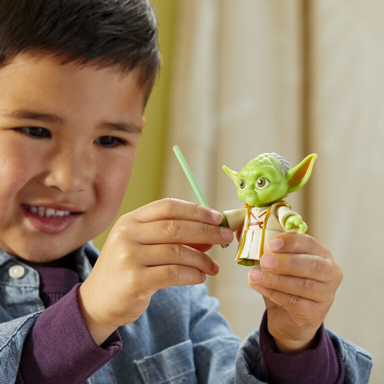 Star Wars Young Jedi Adventures Yoda Action Figure, Star Wars Toys, Preschool Toys (3 Inch)