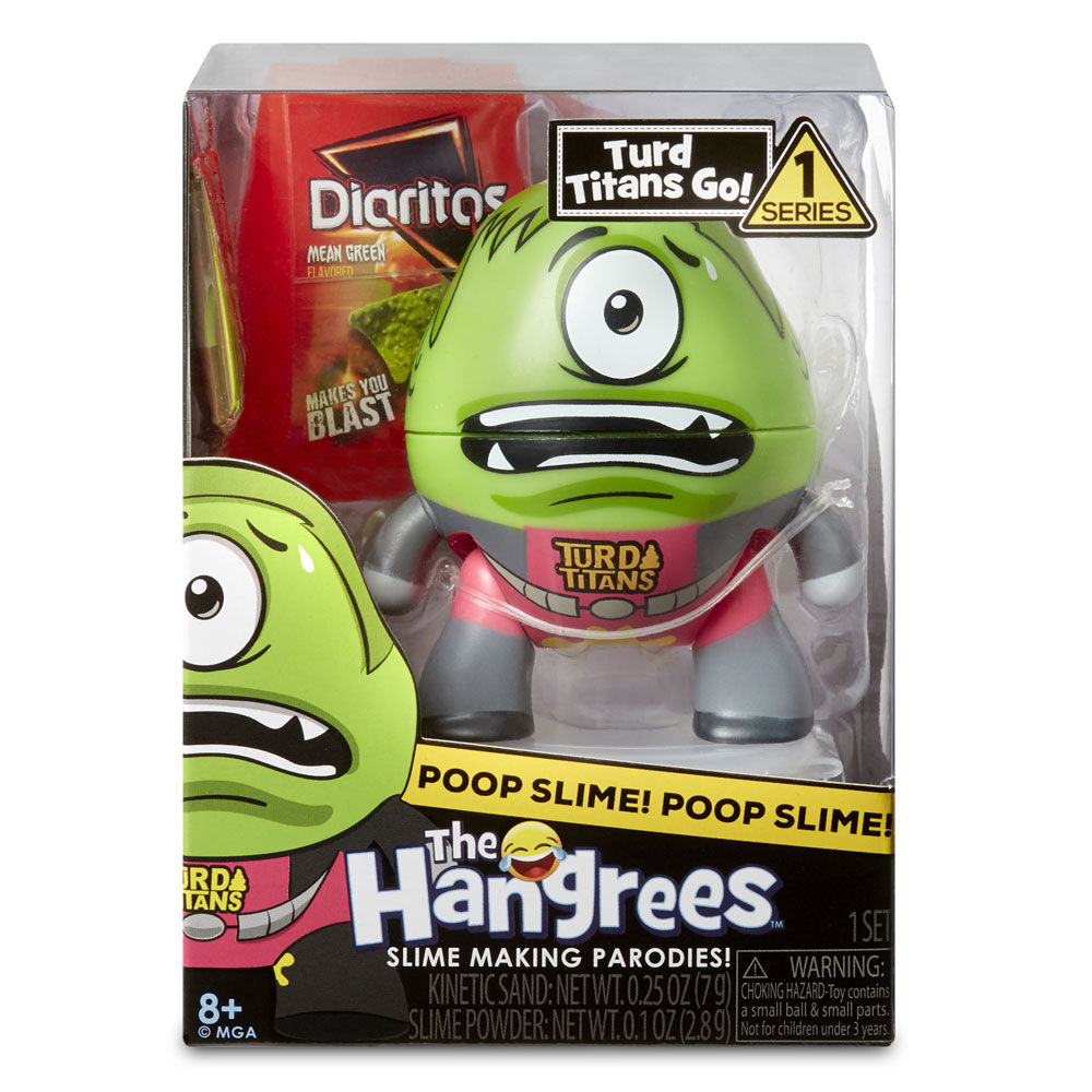 The Hangrees: Turd Titans Go! Collectible Parody Figure with Slime