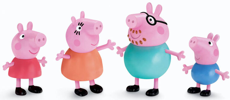 Peppa Pig - Peppa and Family 3" 4 pack - English Edition