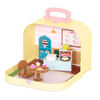 Li'l Woodzeez, Travel Suitcase Pastry Shop Playset in Carry Case