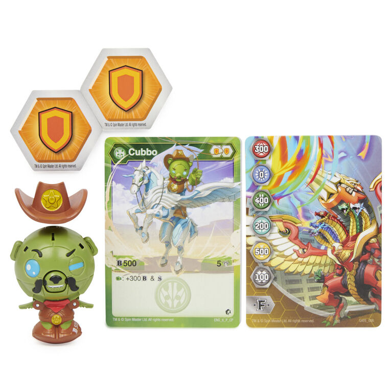 Bakugan, Sheriff Cubbo Pack, Geogan Rising Transforming Collectible Action Figures