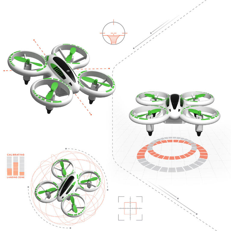 Drone acrobatique lumineux à DEL, 12,7 cm de Sharper Image